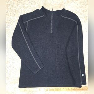 Men's Navy Half-Zip Sweater